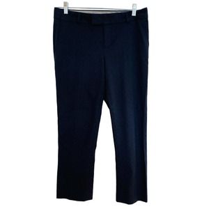 Banana Republic Symona Cropped Jacquard Classy Cotton Stretch Straight Leg Pants